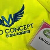 Carte d'accès au Parc Astérix pour la formation drone sur site par Visio Concept.