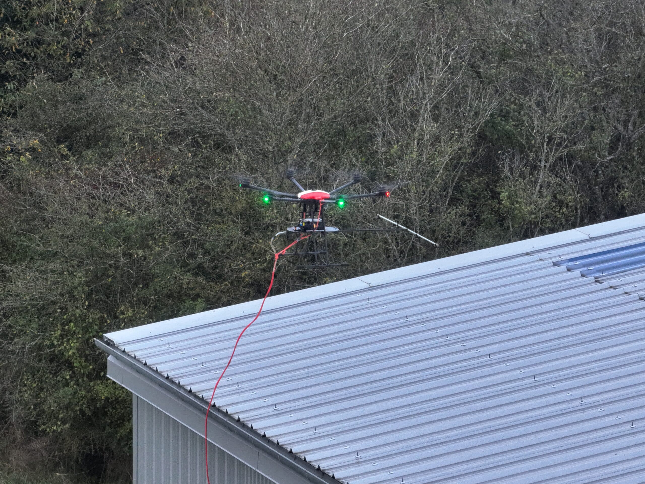 nettoyage bac acier par drone